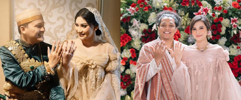 gaya pernikahan indah dan adik © instagram