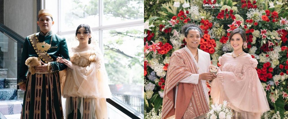 gaya pernikahan indah dan adik © instagram