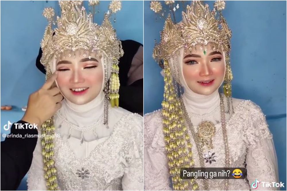 transformasi makeup pengantin sunda © TikTok