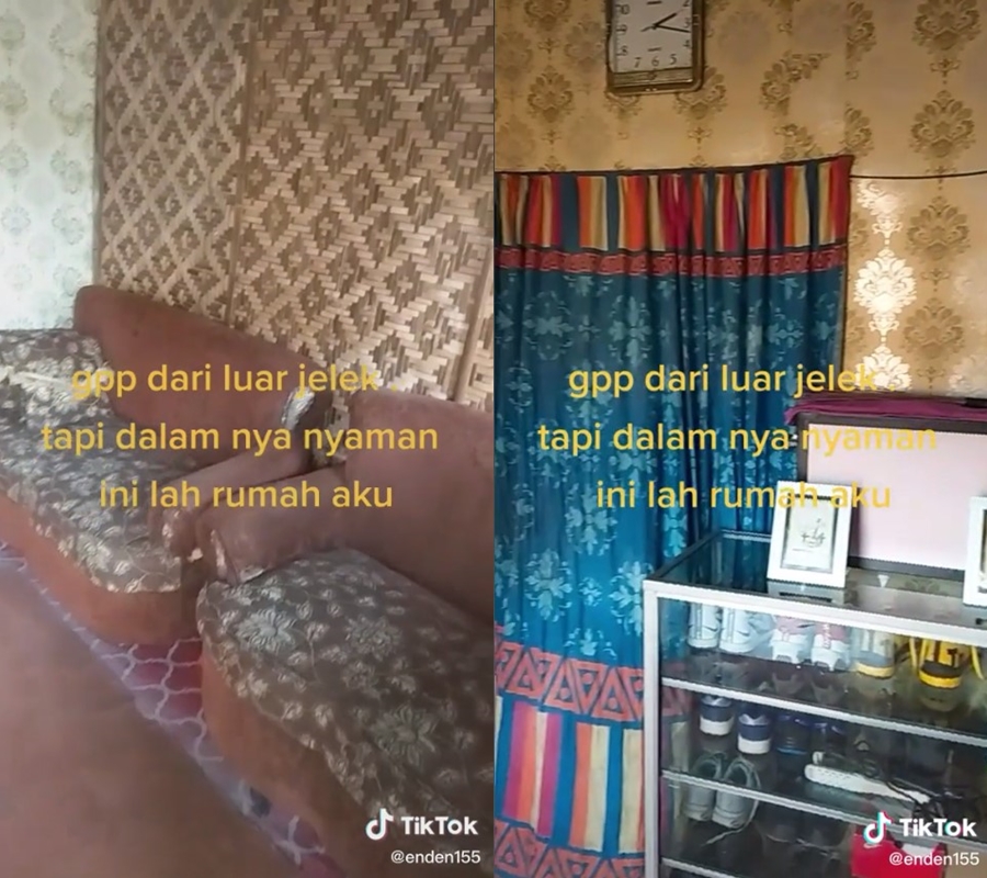 rumah papan reyot dalamnya rapi © TikTok/@enden155 rumah papan reyot dalamnya rapi © TikTok/@enden155
