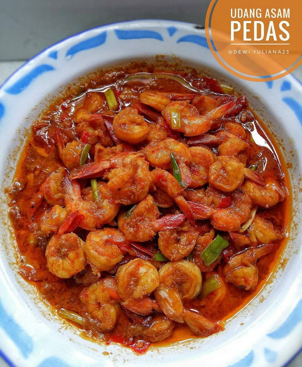 11 Resep olahan udang pedas asam, lezat dan bikin nagih