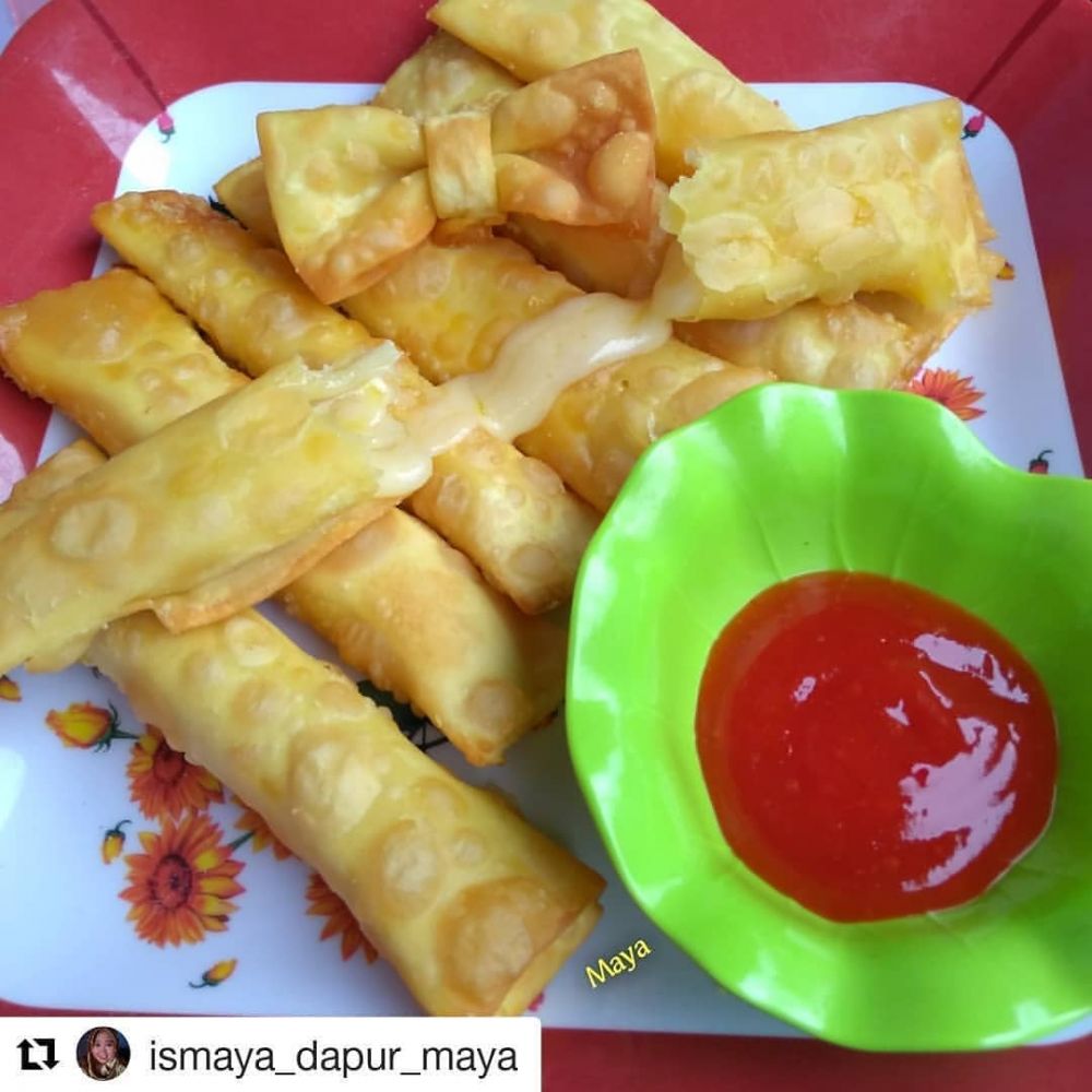 13 Resep camilan kulit pangsit goreng, enak, gurih, dan praktis