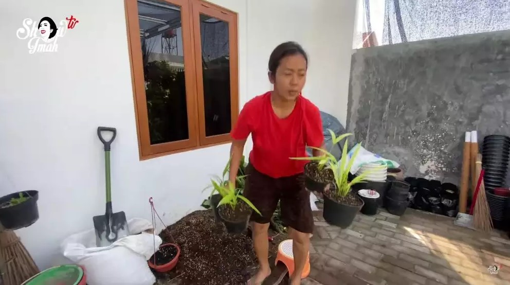 Soimah saat berkebun di rumahnya © berbagai sumber Soimah saat berkebun di rumahnya © berbagai sumber