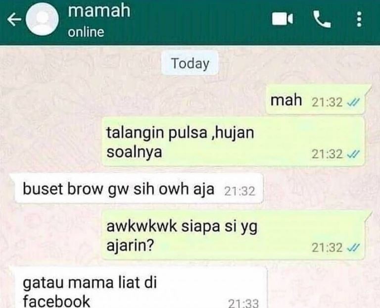 Chat lucu tapi sok asyik Berbagai sumber