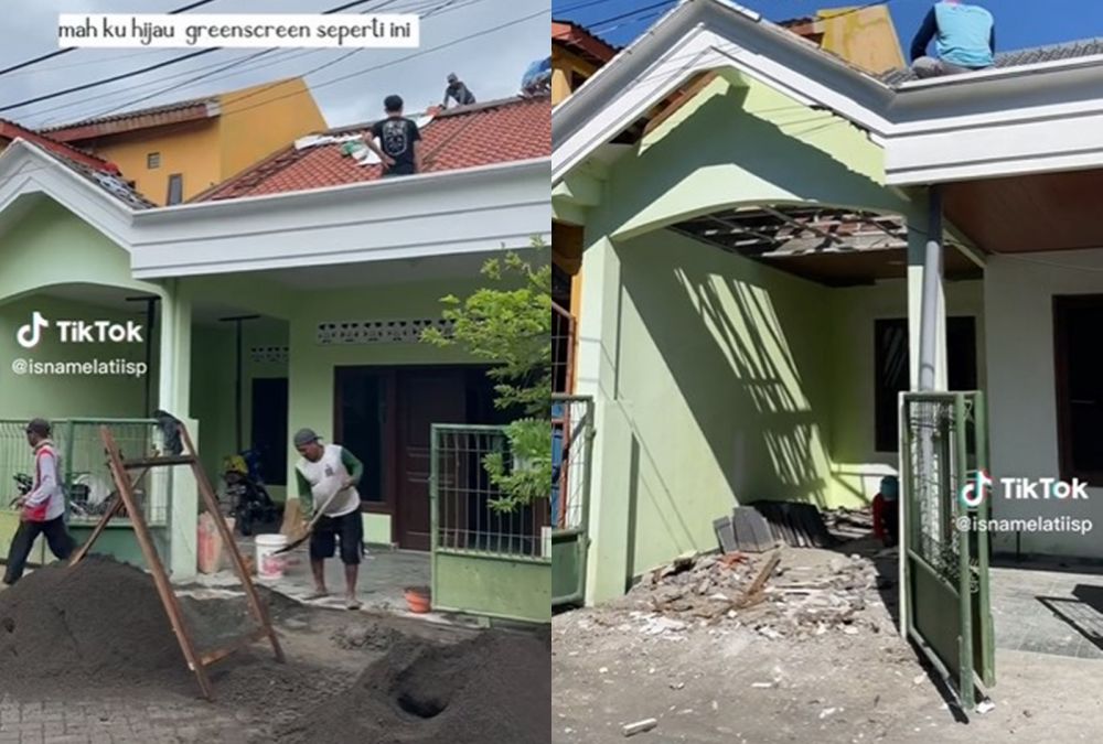 Transformasi rumah serba hijau jadi estetik dan mewah © 2023 brilio.net