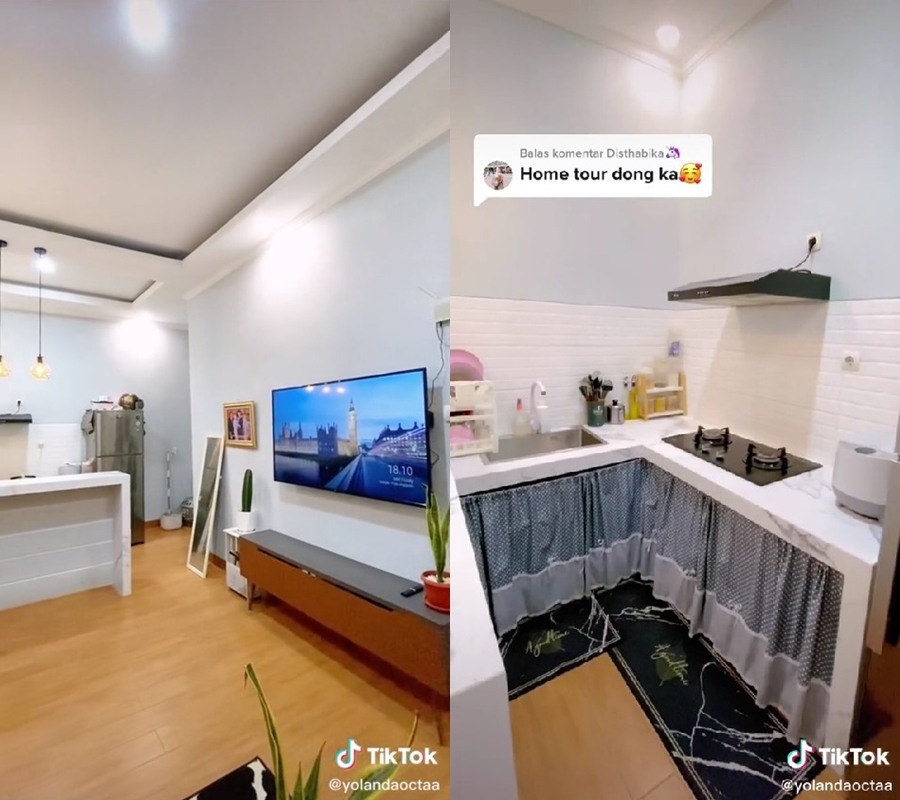 rumah mungil estetik © TikTok/@yolandaoctaa rumah mungil estetik © TikTok/@yolandaoctaa