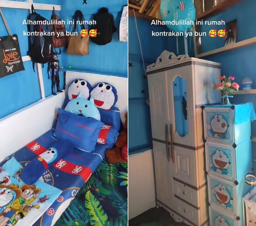 rumah triplek interior kece © TikTok