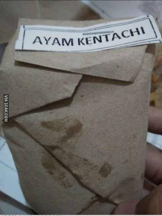 tulisan lucu di bungkusan kertas © berbagai sumber