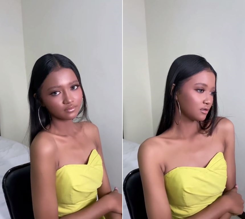 remaja kulit sawo matang bak model © TikTok