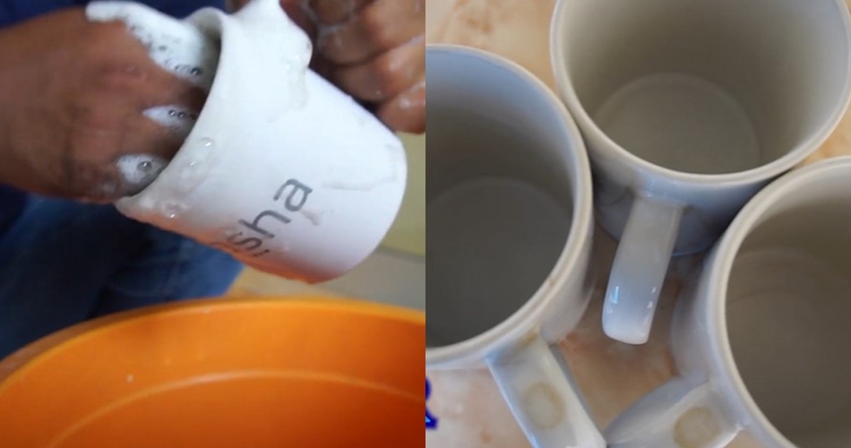 Tanpa sitrun atau cuka, ini cara sederhana bersihkan noda membandel di gelas keramik