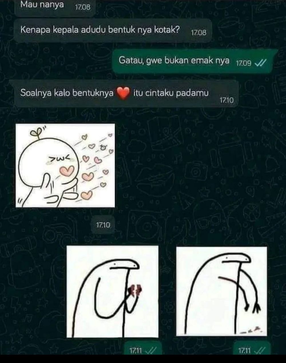 chat kocak sama gebetan ini isinya bikin nyesek abis © berbagai sumber