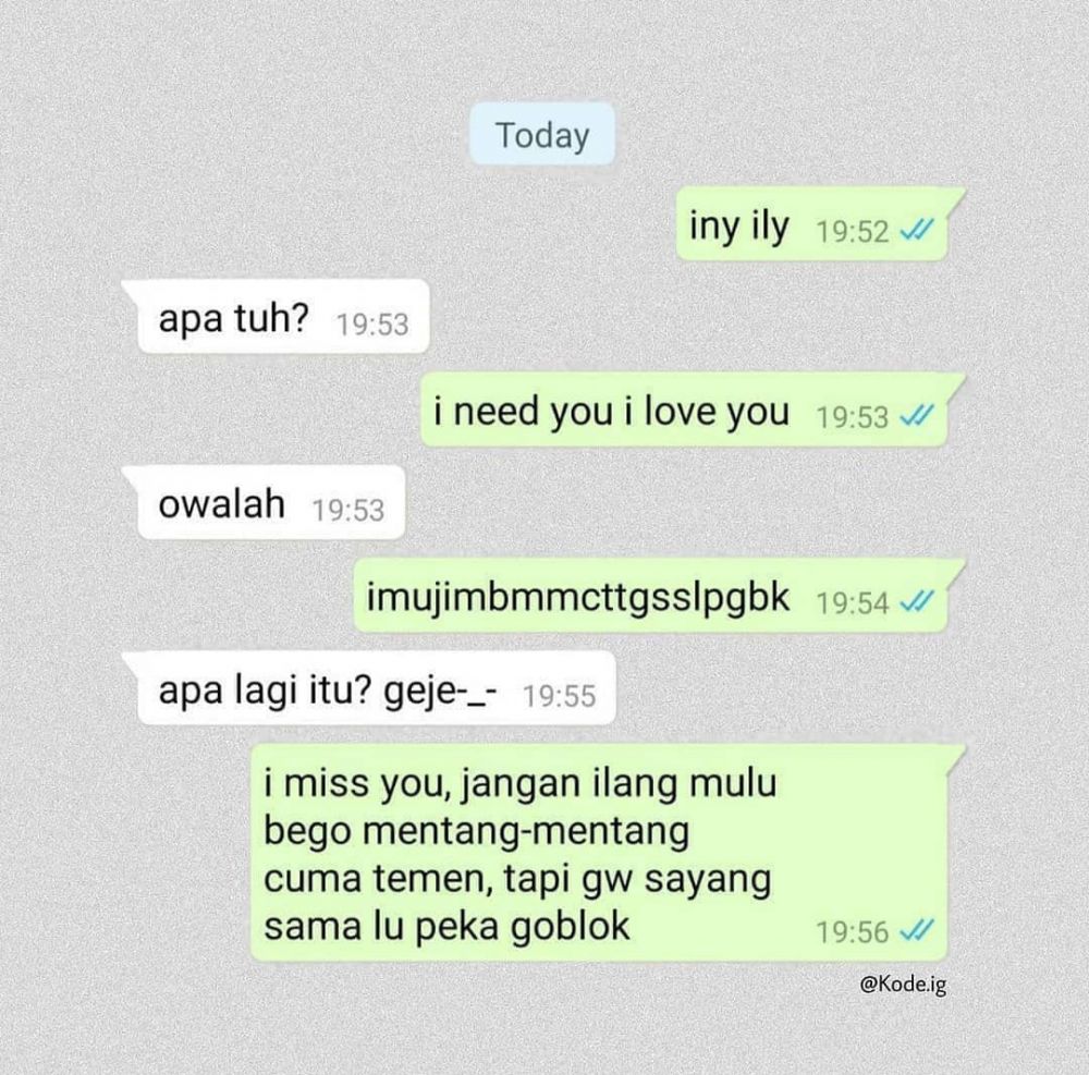 chat kocak sama gebetan ini isinya bikin nyesek abis © berbagai sumber