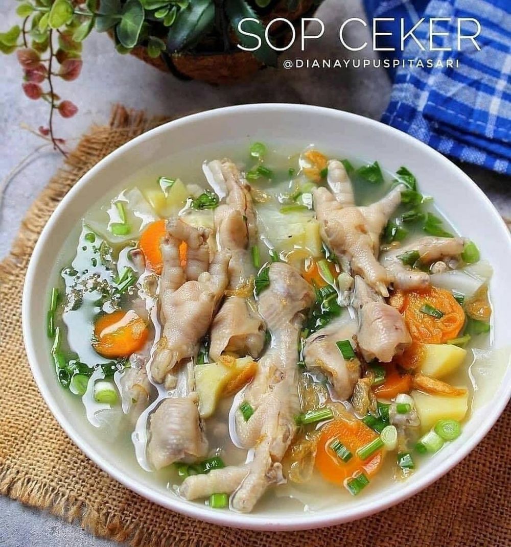 13 Resep sop ceker ayam, segar, nikmat, dan menggugah selera