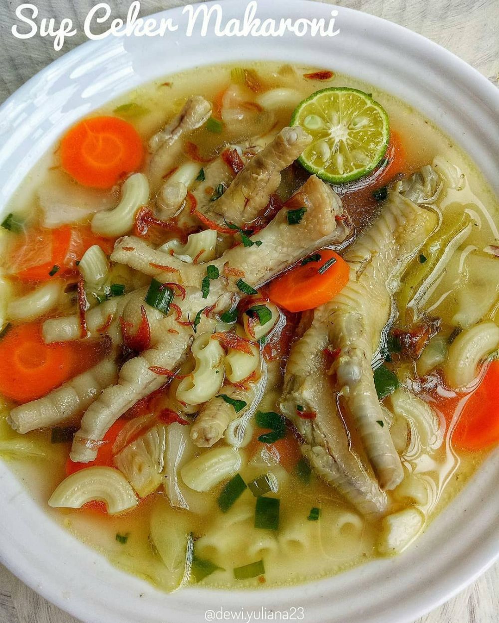 13 Resep sop ceker ayam, segar, nikmat, dan menggugah selera