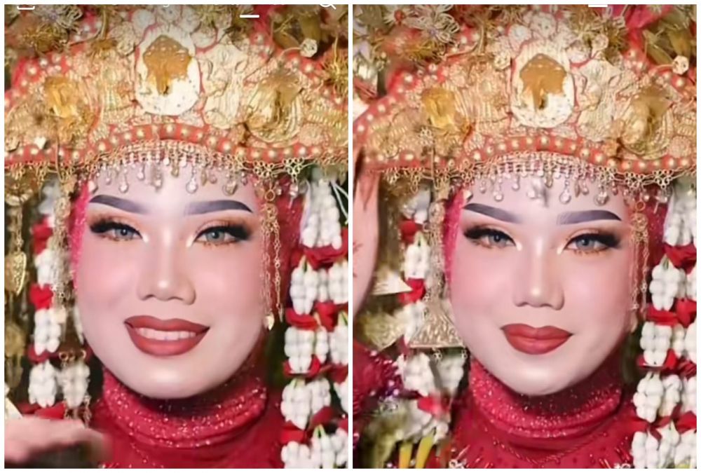 rias pengantin yang sedang break out © Tiktok