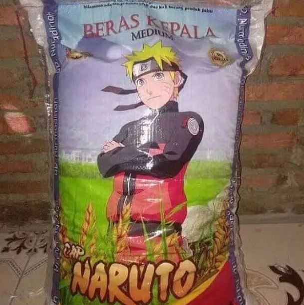 Tulisan lucu merek karung beras Berbagai sumber