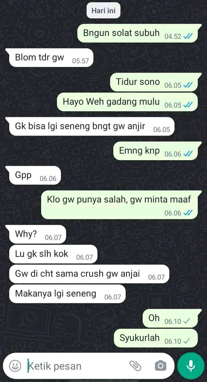 chat lucu ke gebetan ini endingnya bikin ngenes Berbagai sumber