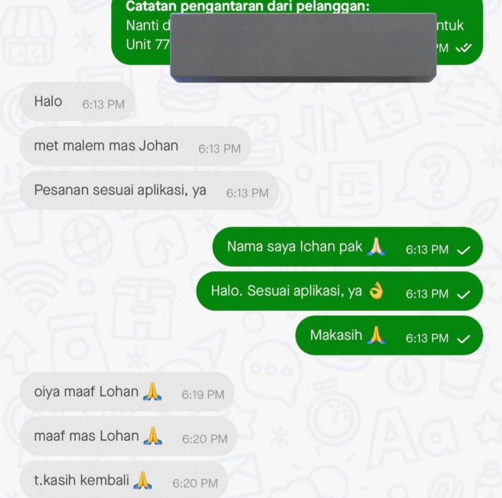 chat kocak ojek online dan customernya ini bikin suasana jadi pecah banget © berbagai sumber chat kocak ojek online dan customernya ini bikin suasana jadi pecah banget © berbagai sumber