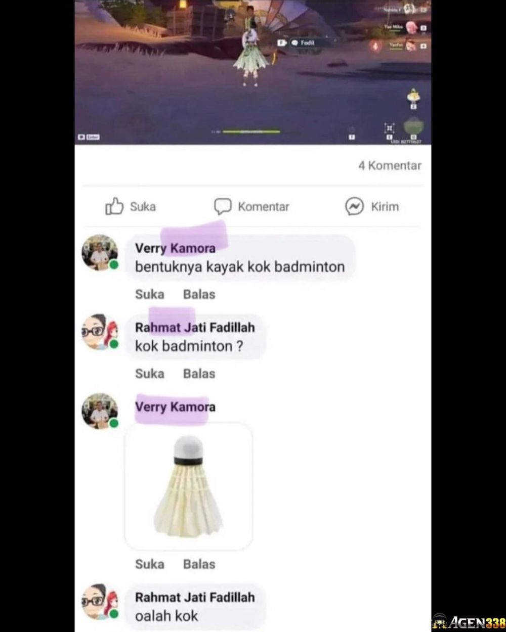 tanya jawab di kolom komentar © Instagram