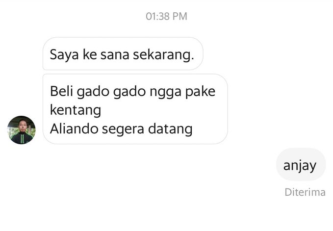 Chat lucu adu pantun driver ojek online dan penumpang Berbagai sumber