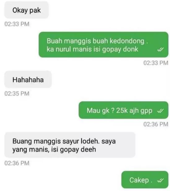 Chat lucu adu pantun driver ojek online dan penumpang Berbagai sumber