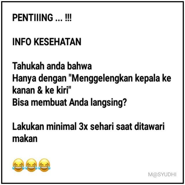 obrolan lucu bahas kesehatan di medsos ini endingnya bikin elus-elus dada © berbagai sumber