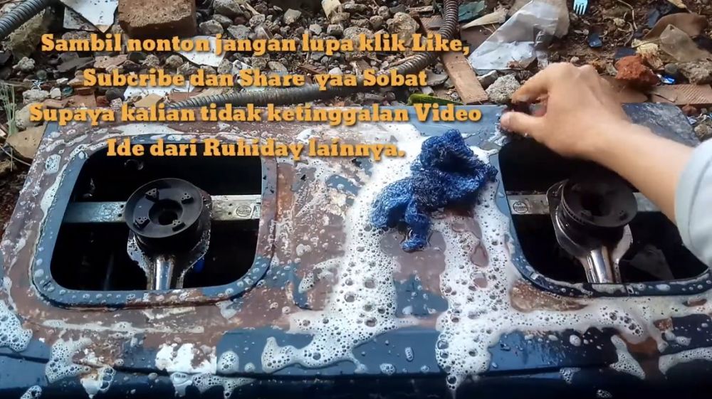 Modal Rp8.000, ini cara menghilangkan karat yang membandel di kompor lama