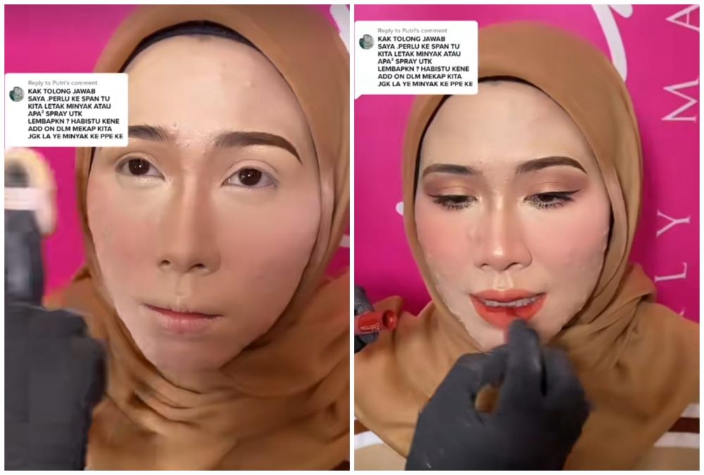 MUA rias pengantin gradakan © Tiktok