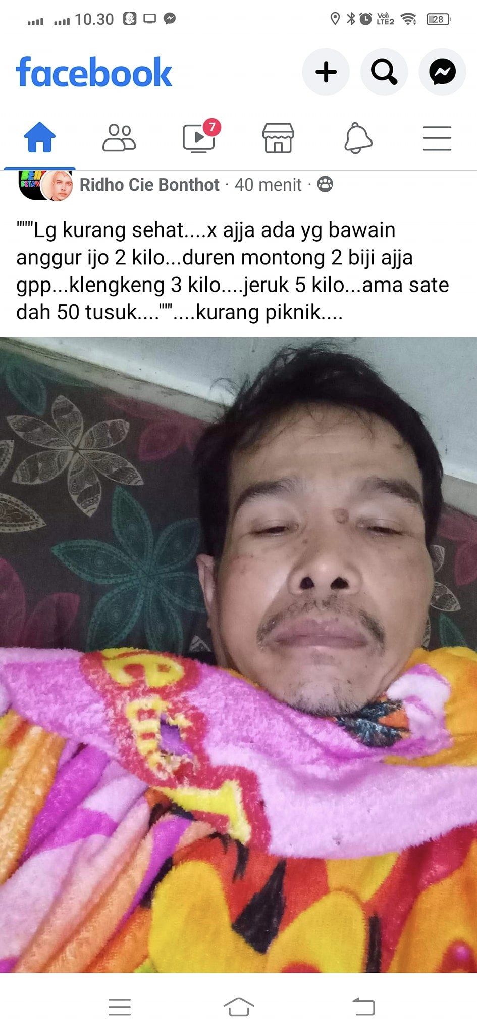 status sekadar info facebook © Facebook