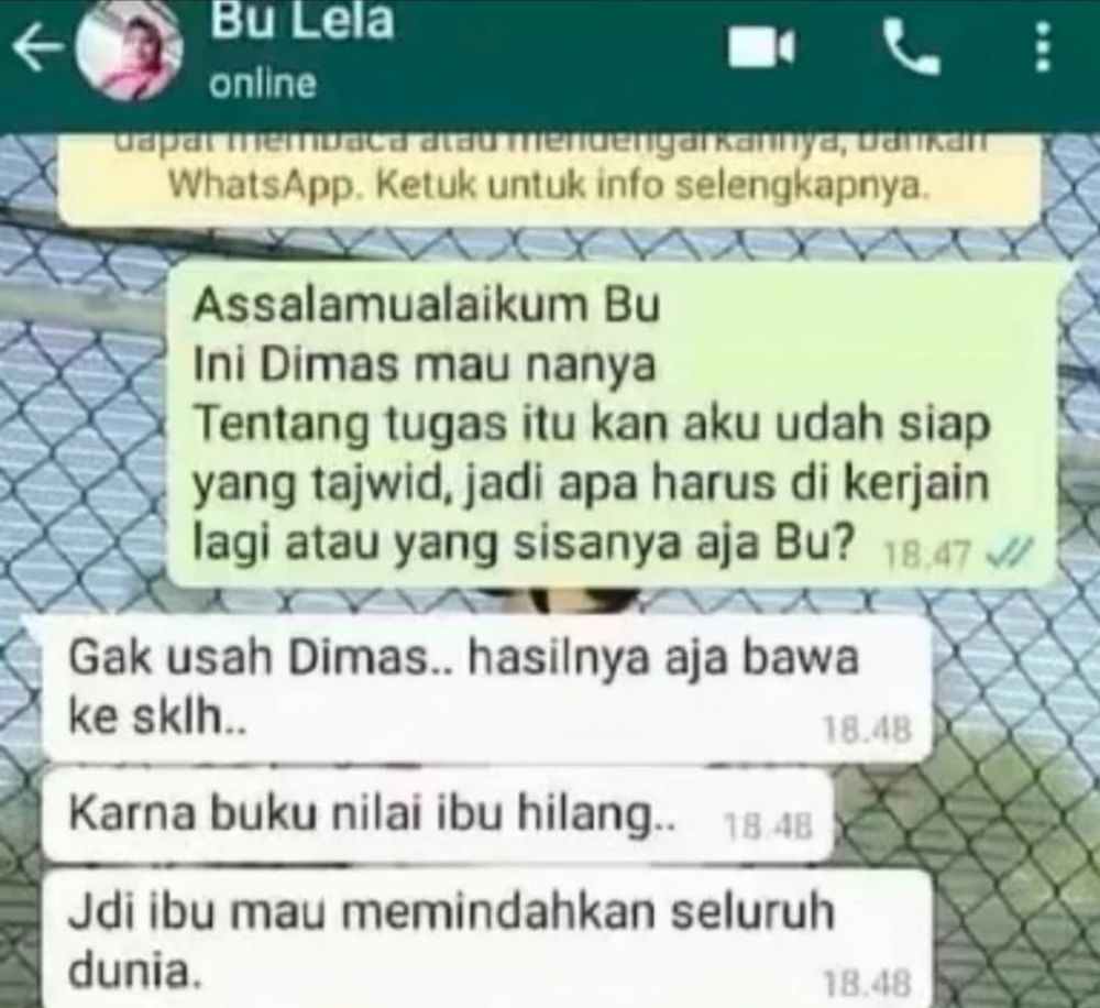 13 chat kocak percakapan antara guru dan murid ini mengundang tawa © berbagai sumber