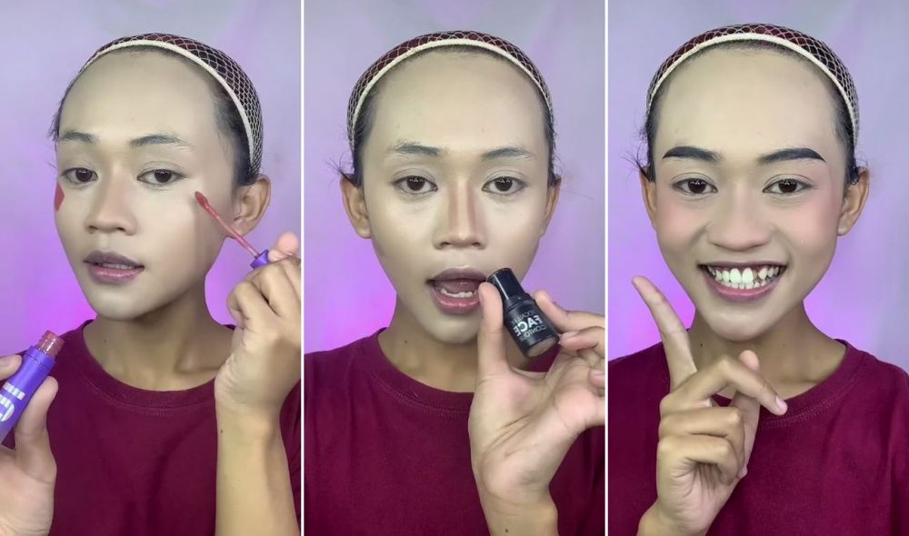 makeup mirip orang habis nangis © TikTok