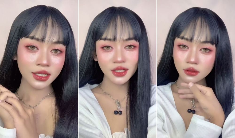 makeup mirip orang habis nangis © TikTok