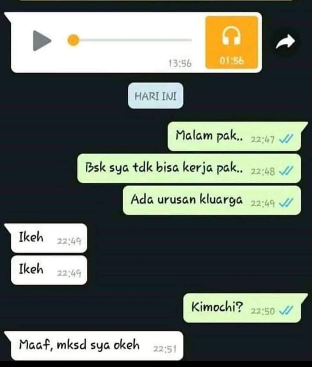 Endingnya plot twist, 11 chat lucu minta tolong ini kocak abis © berbagai sumber