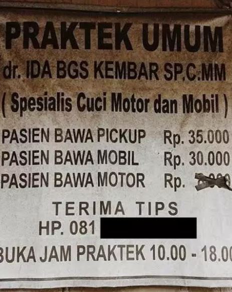 tulisan di spanduk ini cuci kendaraan Berbagai sumber tulisan di spanduk ini cuci kendaraan Berbagai sumber