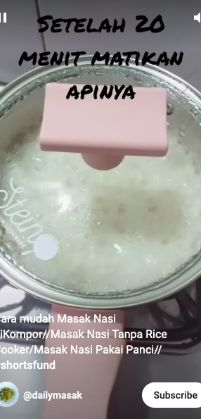 Hemat gas, ini cara masak nasi di kompor agar hasilnya pulen dan matang merata