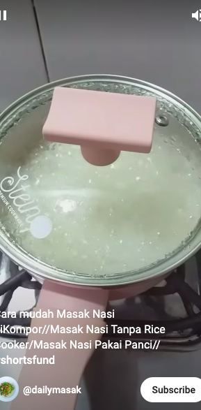 Hemat gas, ini cara masak nasi di kompor agar hasilnya pulen dan matang merata