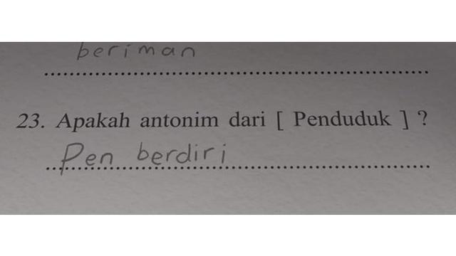19 jawaban ujian anak sekolah ini absurdnya bikin tepuk jidat © berbagai sumber 19 jawaban ujian anak sekolah ini absurdnya bikin tepuk jidat © berbagai sumber