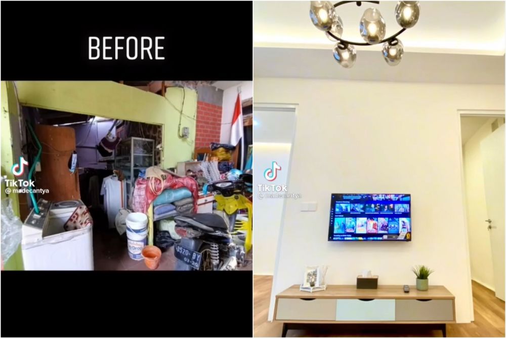 renovasi rumah sempit © TikTok