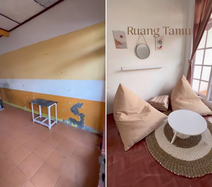makeover lantai 2 rumah © TikTok