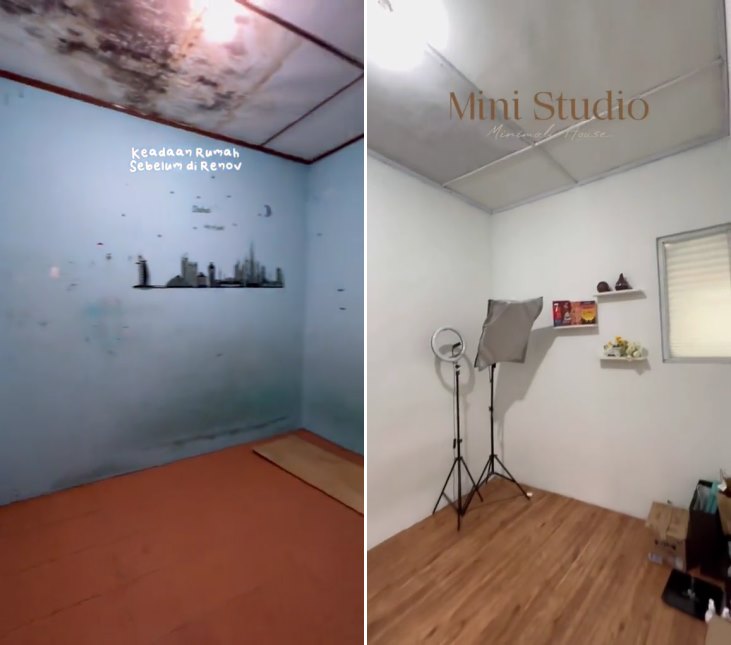 makeover lantai 2 rumah © TikTok