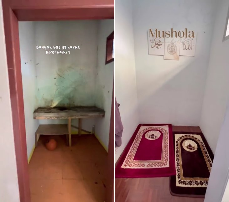 makeover lantai 2 rumah © TikTok