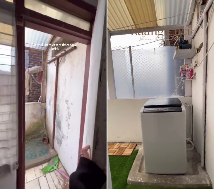 makeover lantai 2 rumah © TikTok