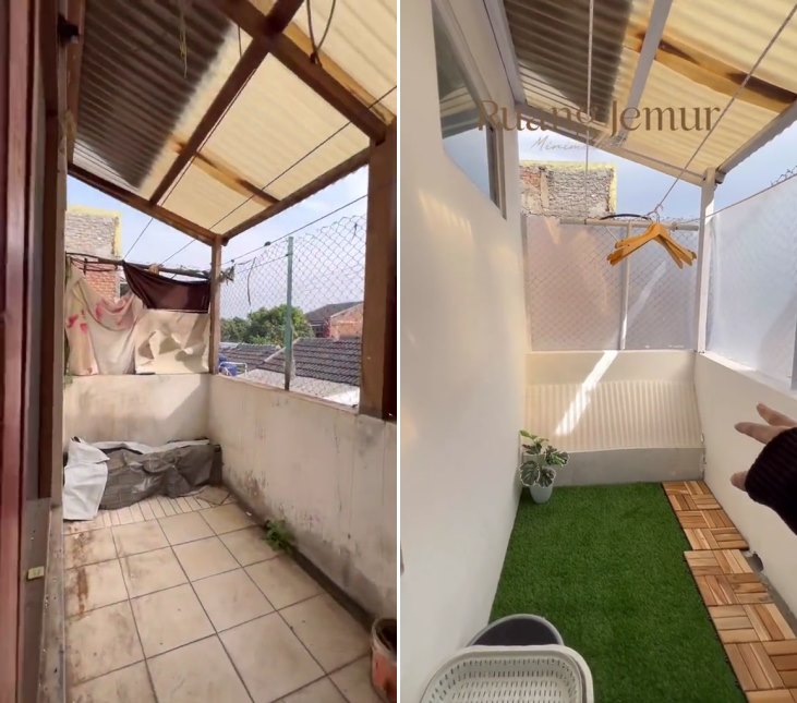 makeover lantai 2 rumah © TikTok