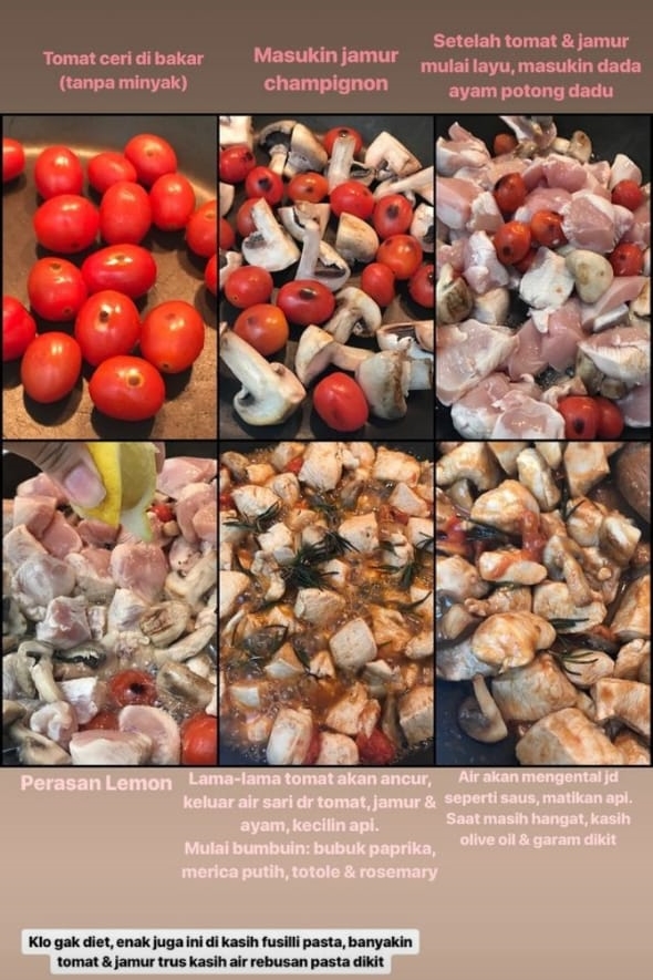 Jago masak, ini 10 inspirasi masakan sehat buat diet ala Gadis Sadiqah kakak Alshad Ahmad