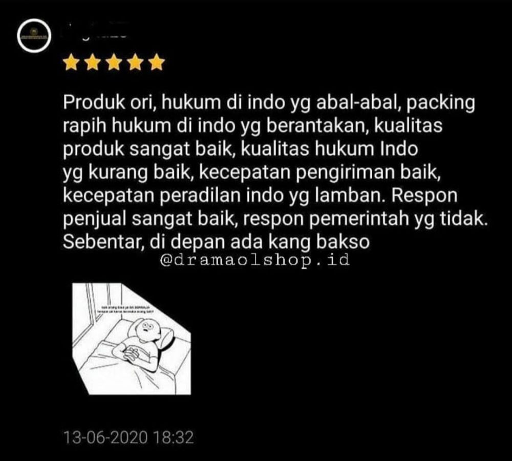 Pembeli nggak niat, 11 tulisan lucu review di online shop ini nggak membantu sama sekali © Instagram Pembeli nggak niat, 11 tulisan lucu review di online shop ini nggak membantu sama sekali © Instagram