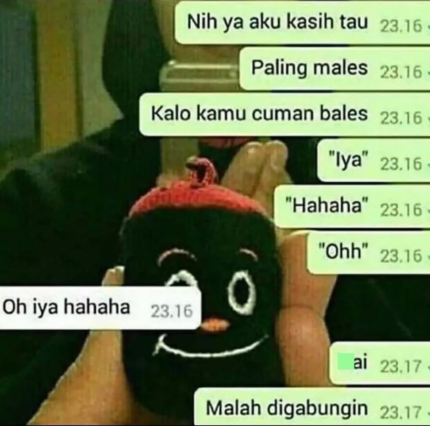 Chat lucu gagal curhat ke pasangan Berbagai sumber