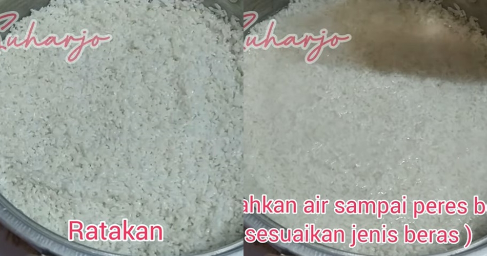 Trik menanak nasi porsi besar tanpa metode siram dan aron, hasilnya pulen hanya dalam 45 menit