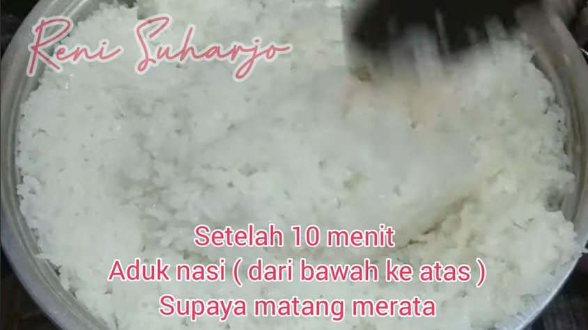 Trik menanak nasi porsi besar tanpa metode siram dan aron, hasilnya pulen hanya dalam 45 menit