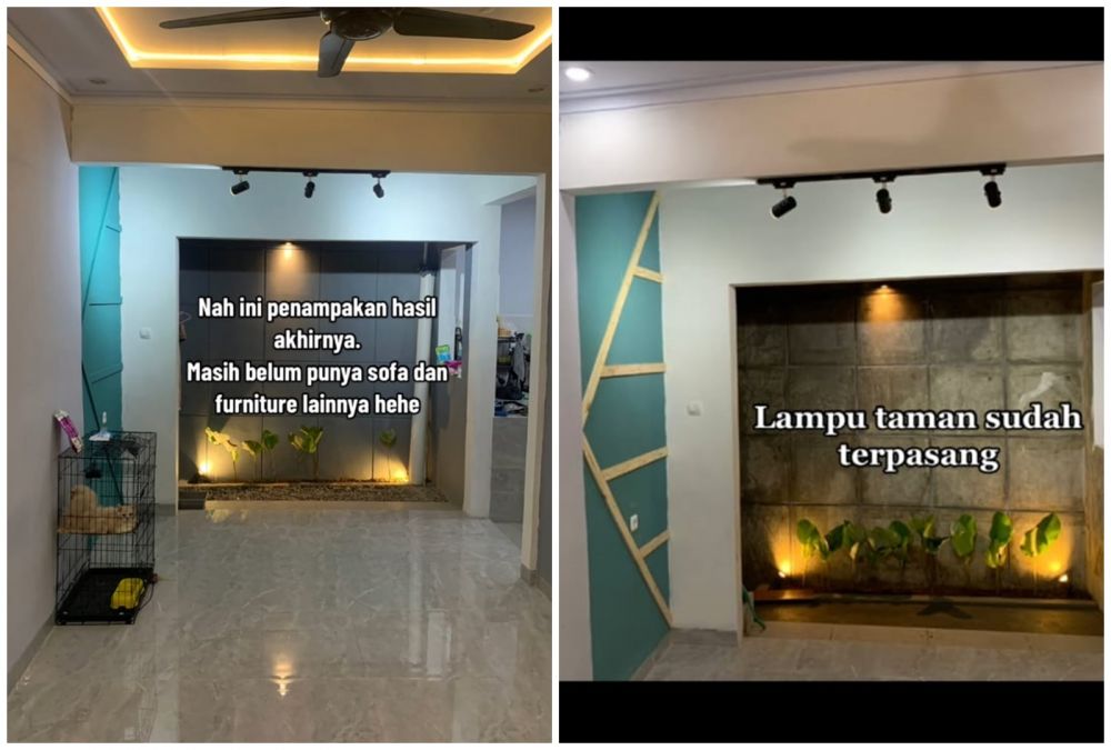 make over ruang keluarga rumah subsidi berbagai sumber