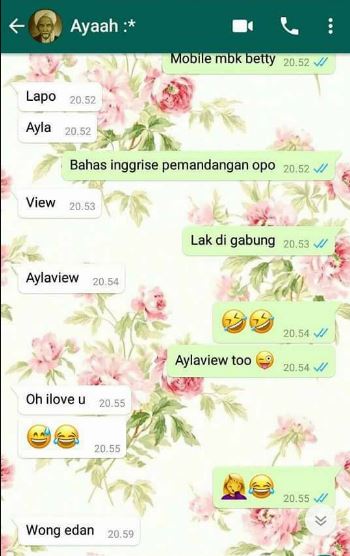 Chat lucu main tebak-tebakan Berbagai sumber